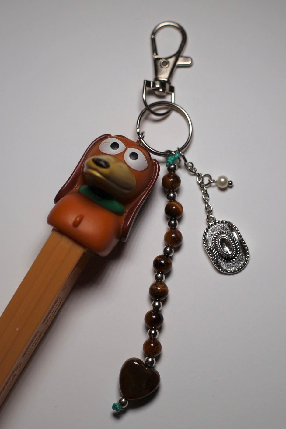 Slinky Dog Pez bag charm