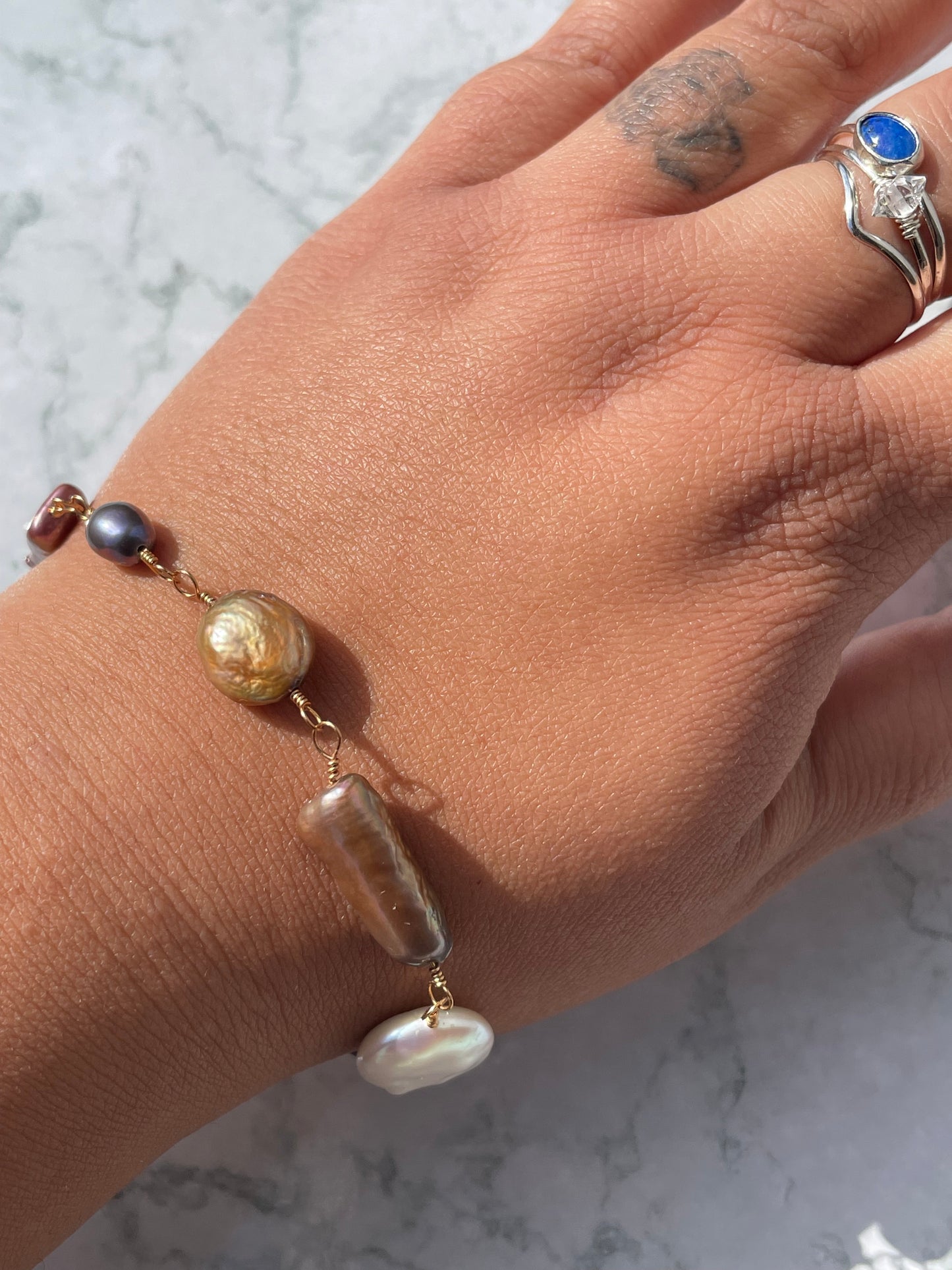 La Esme pearl bracelet