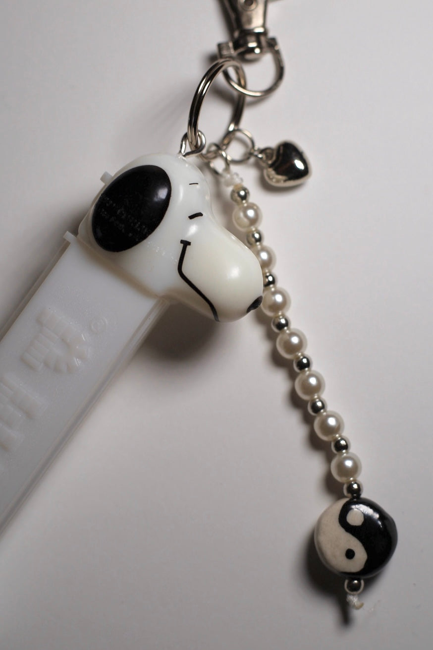 Snoopy pez bag charm