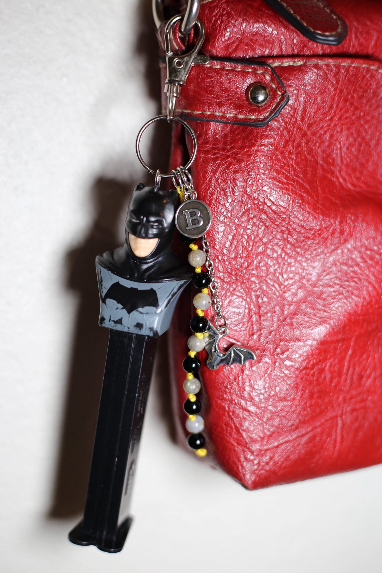 Batman Pez bag charm