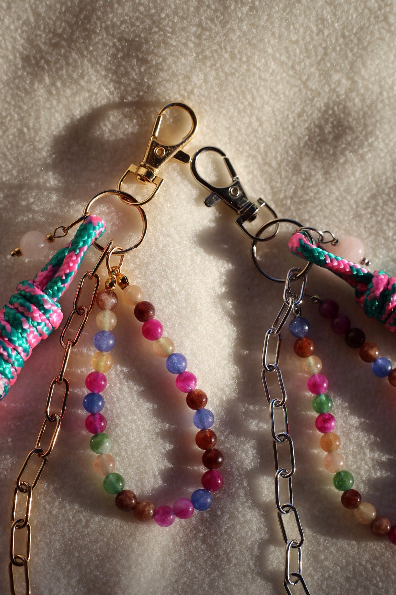 Cotton candy keychain