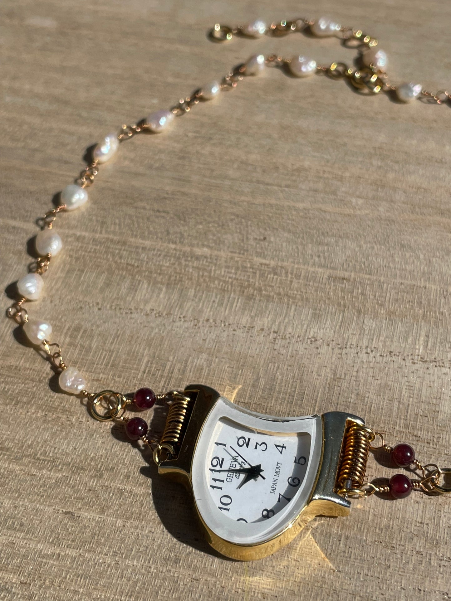 Alice watch necklace