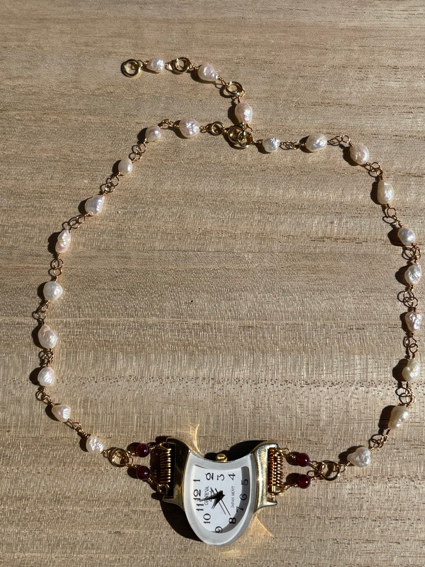 Alice watch necklace
