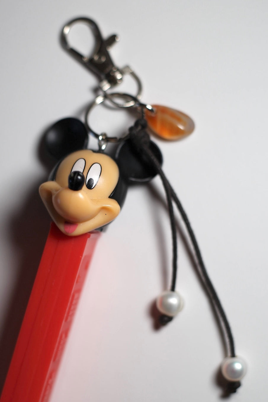 Mickey Pez bag charm (silver)