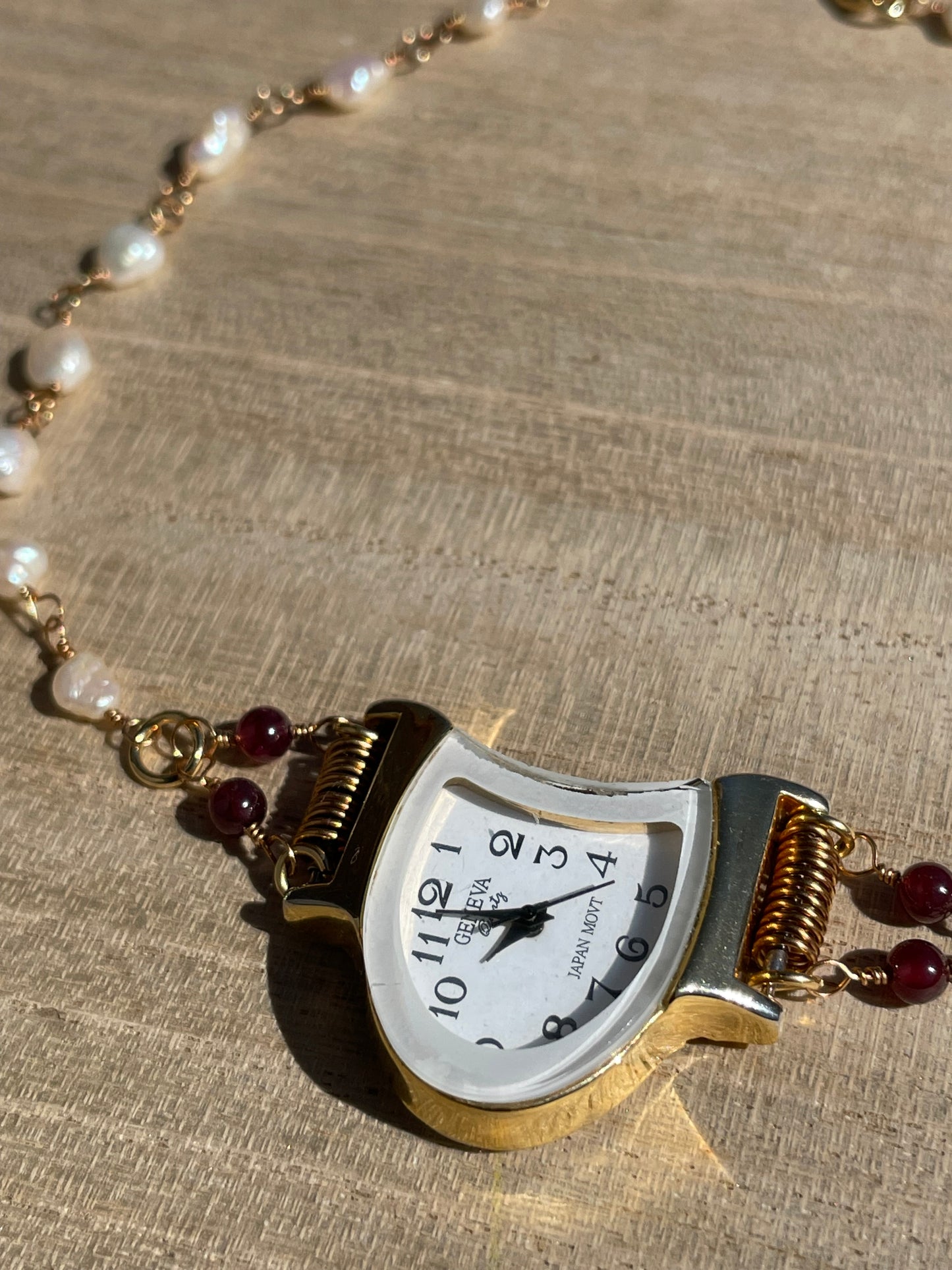 Alice watch necklace