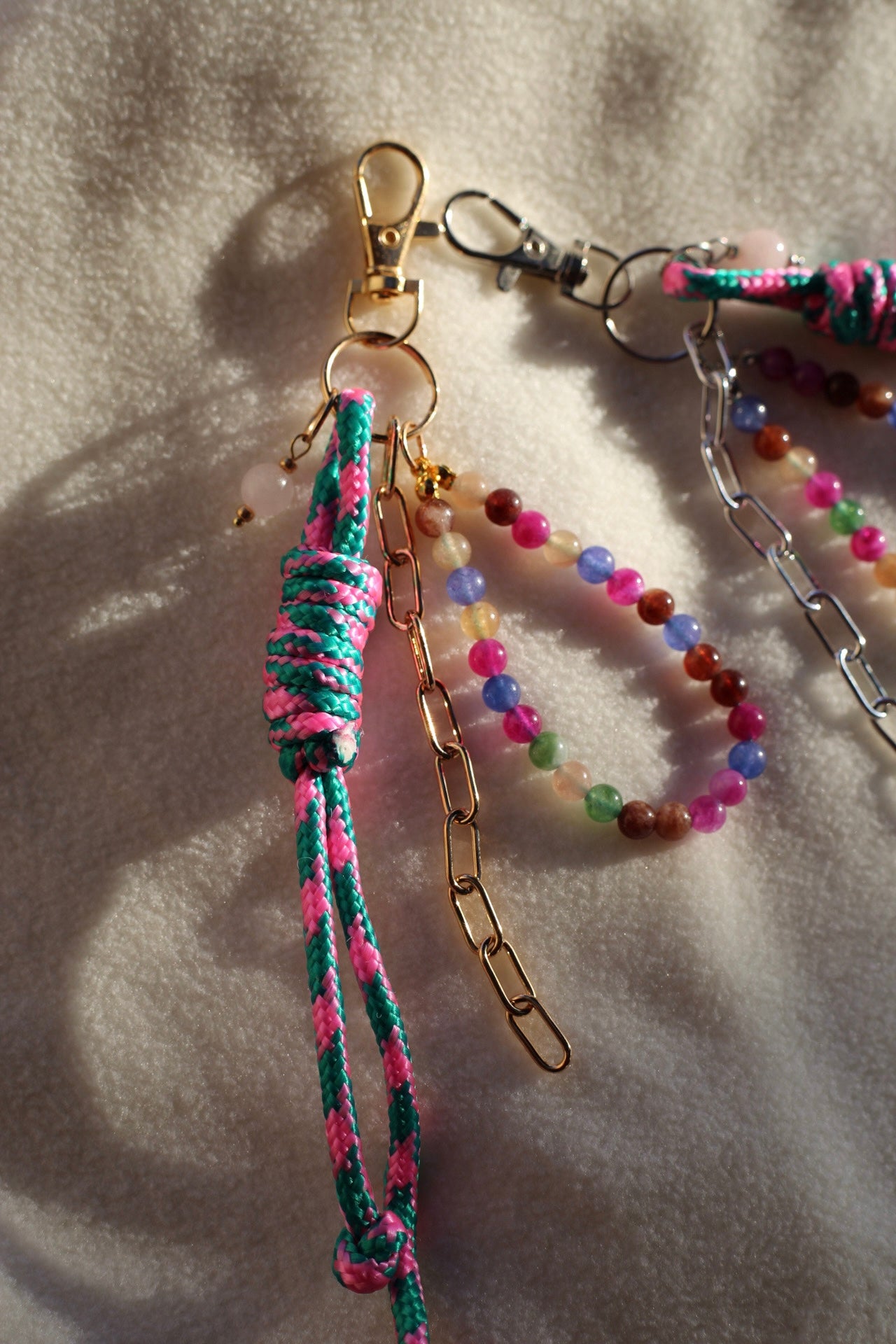 Cotton candy keychain