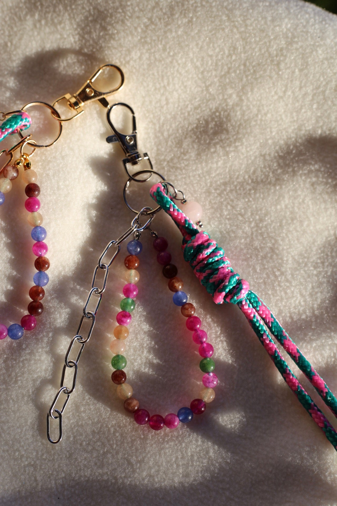 Cotton candy keychain