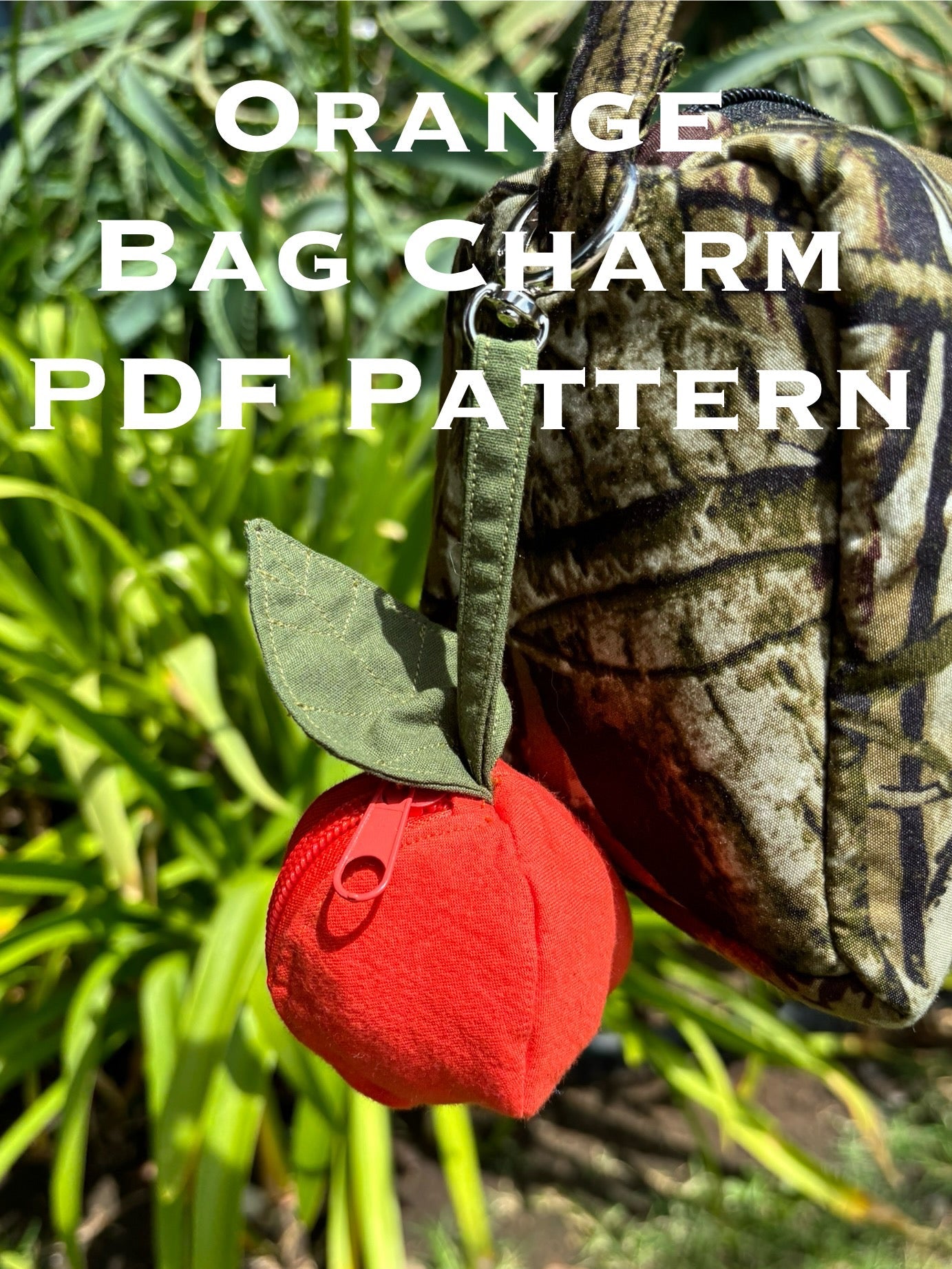 Orange bag charm PATTERN