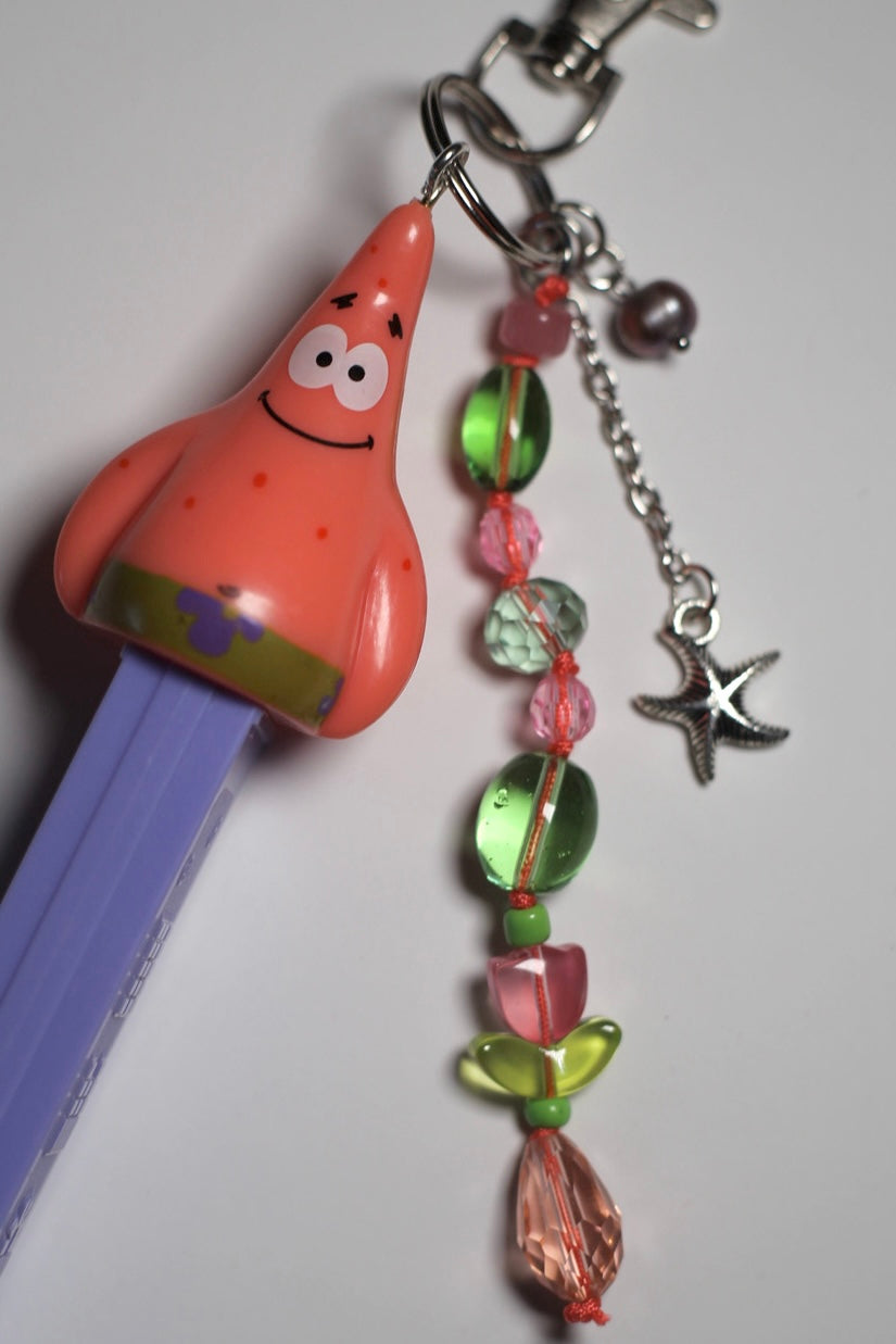 Patrick Star Pez bag charm