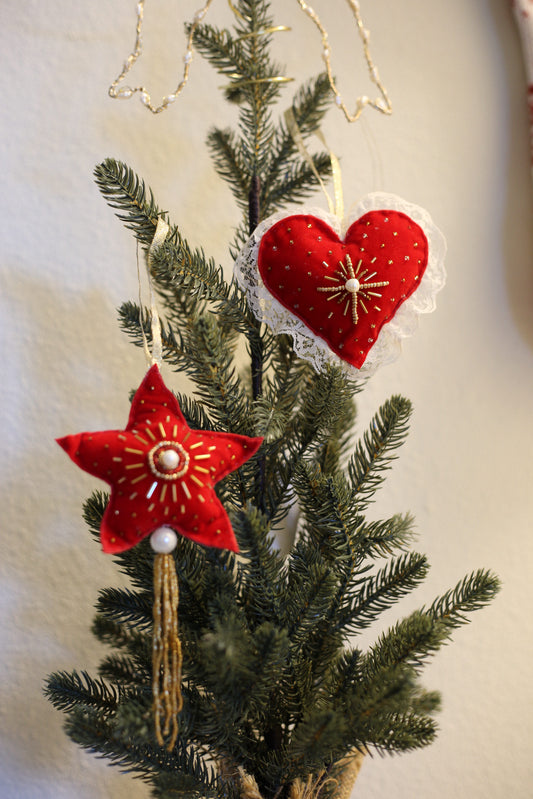 Beaded crystal Ornaments