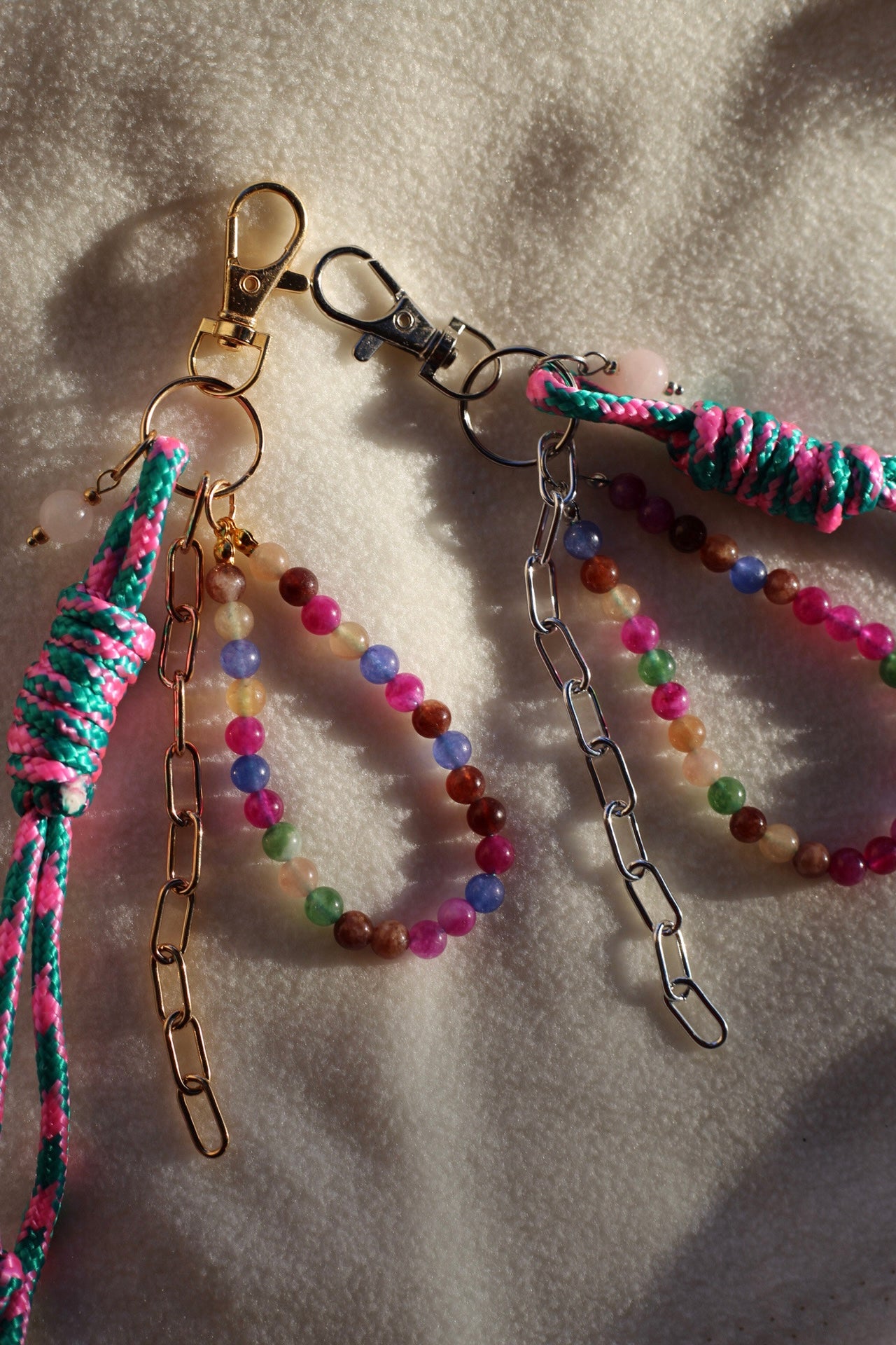 Cotton candy keychain