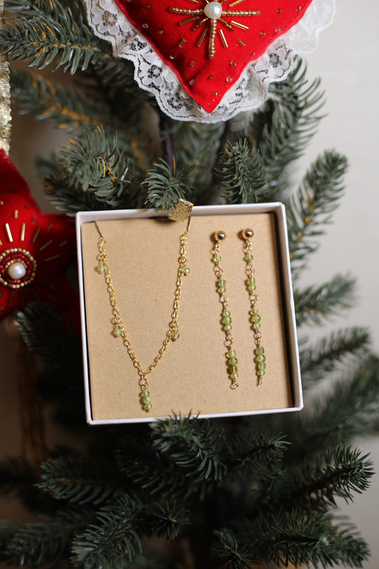 Peridot set (gold filled/sterling silver)