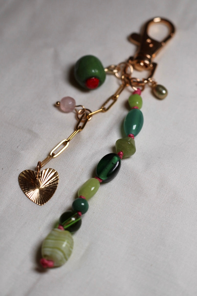 ‘Tini olive bag charm