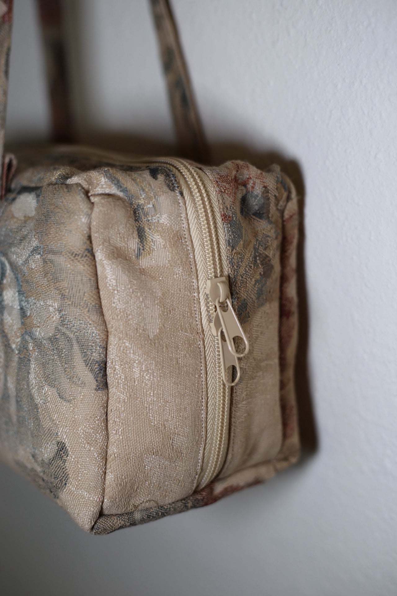 No More Wars: floral bowler bag