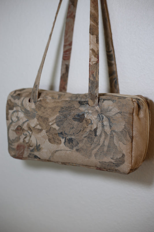 No More Wars: floral bowler bag