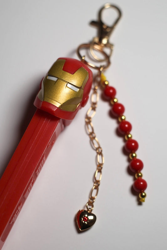 Iron Man Pez bag charm