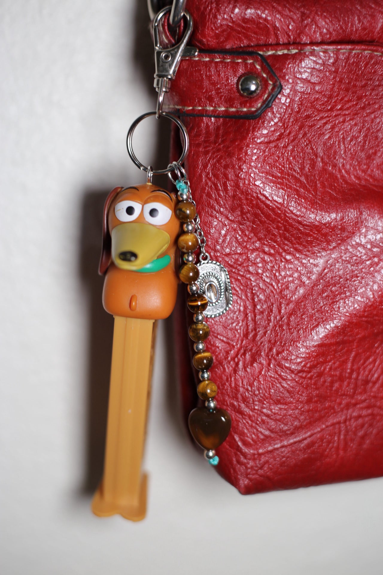 Slinky Dog Pez bag charm