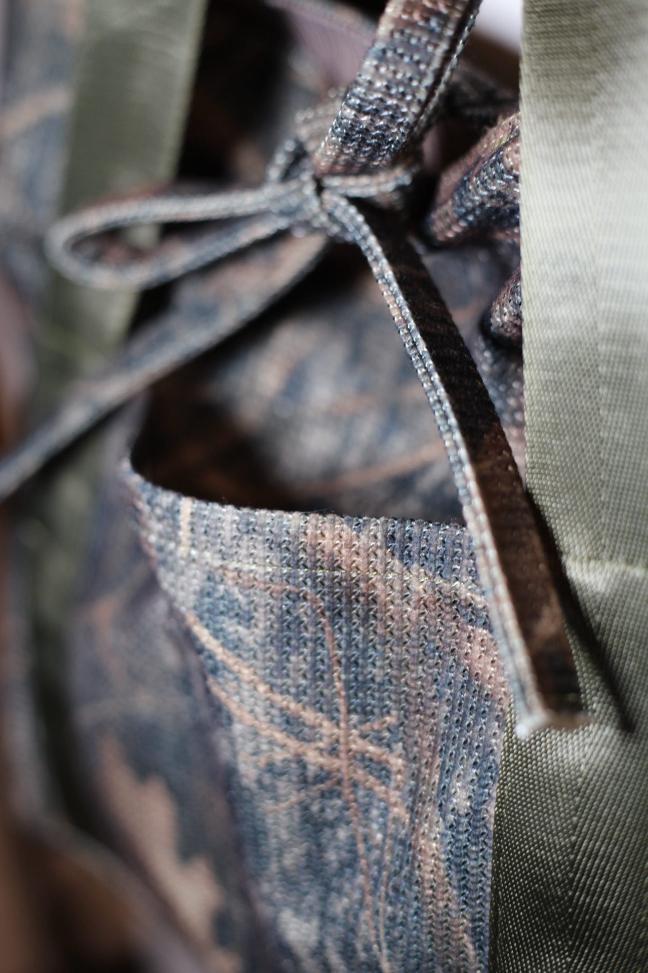 Camo tote bag
