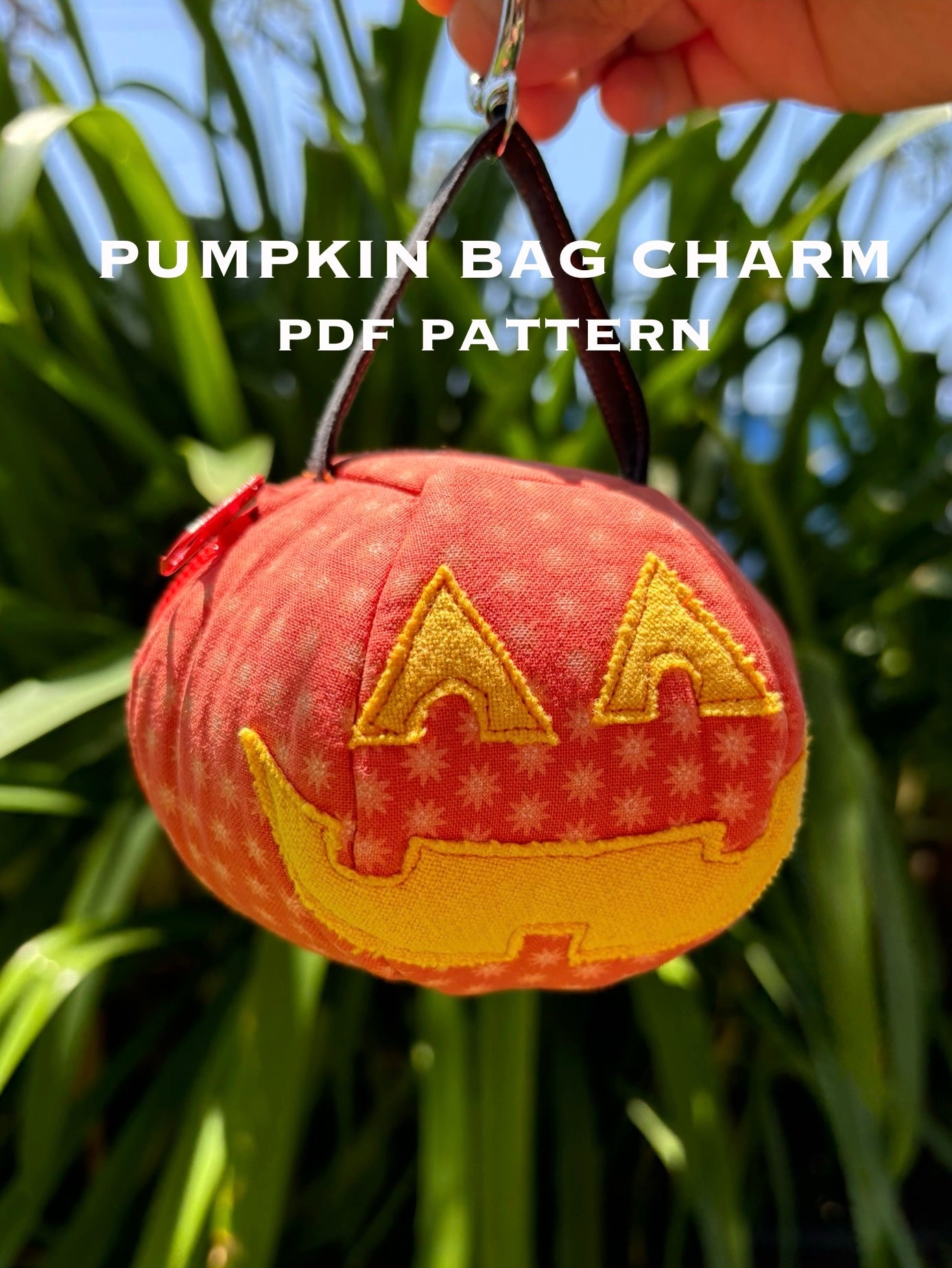 Pumpkin bag charm PDF PATTERN