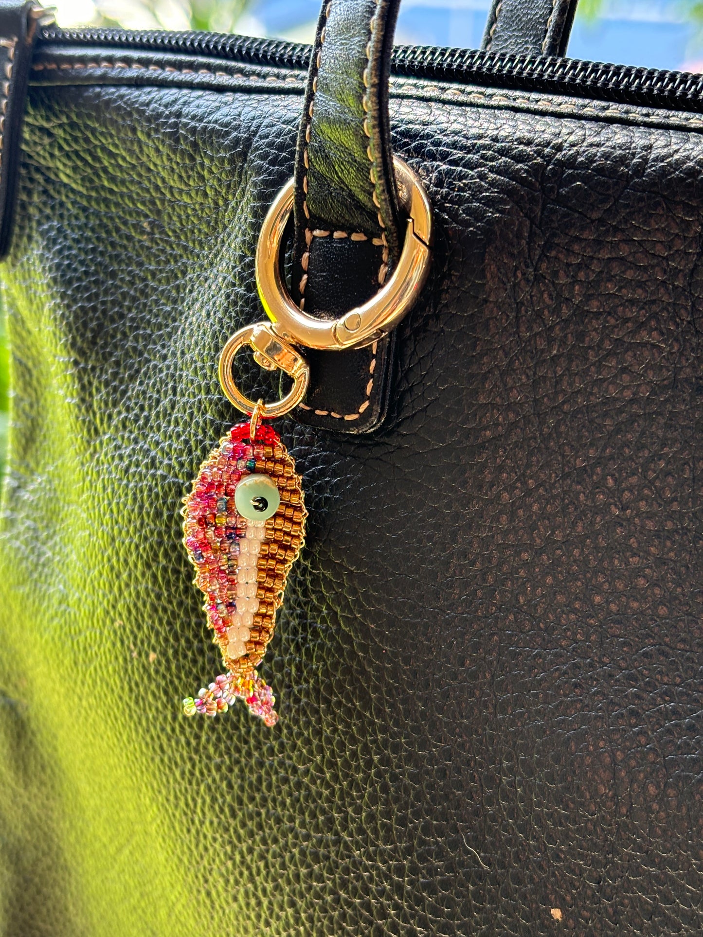 Rainbow fish charm