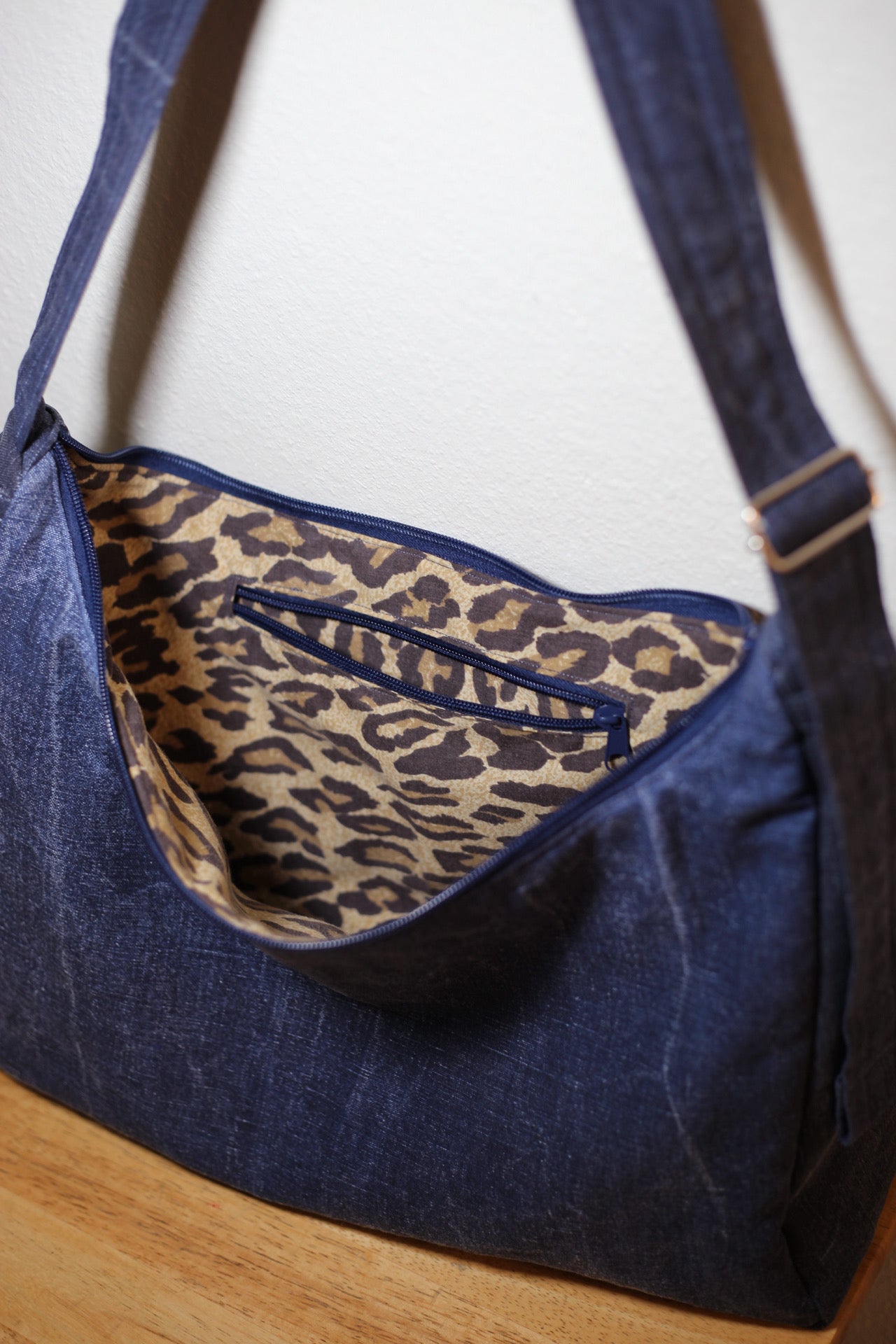 No Fascists: jean shoulder bag