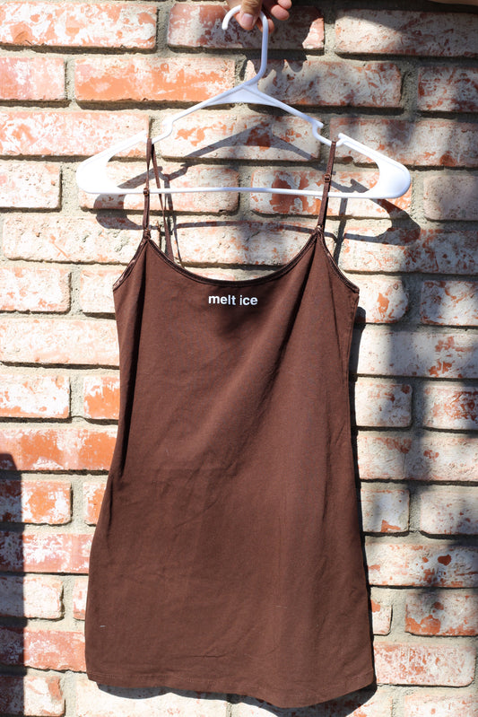 Melt ICE brown tank top