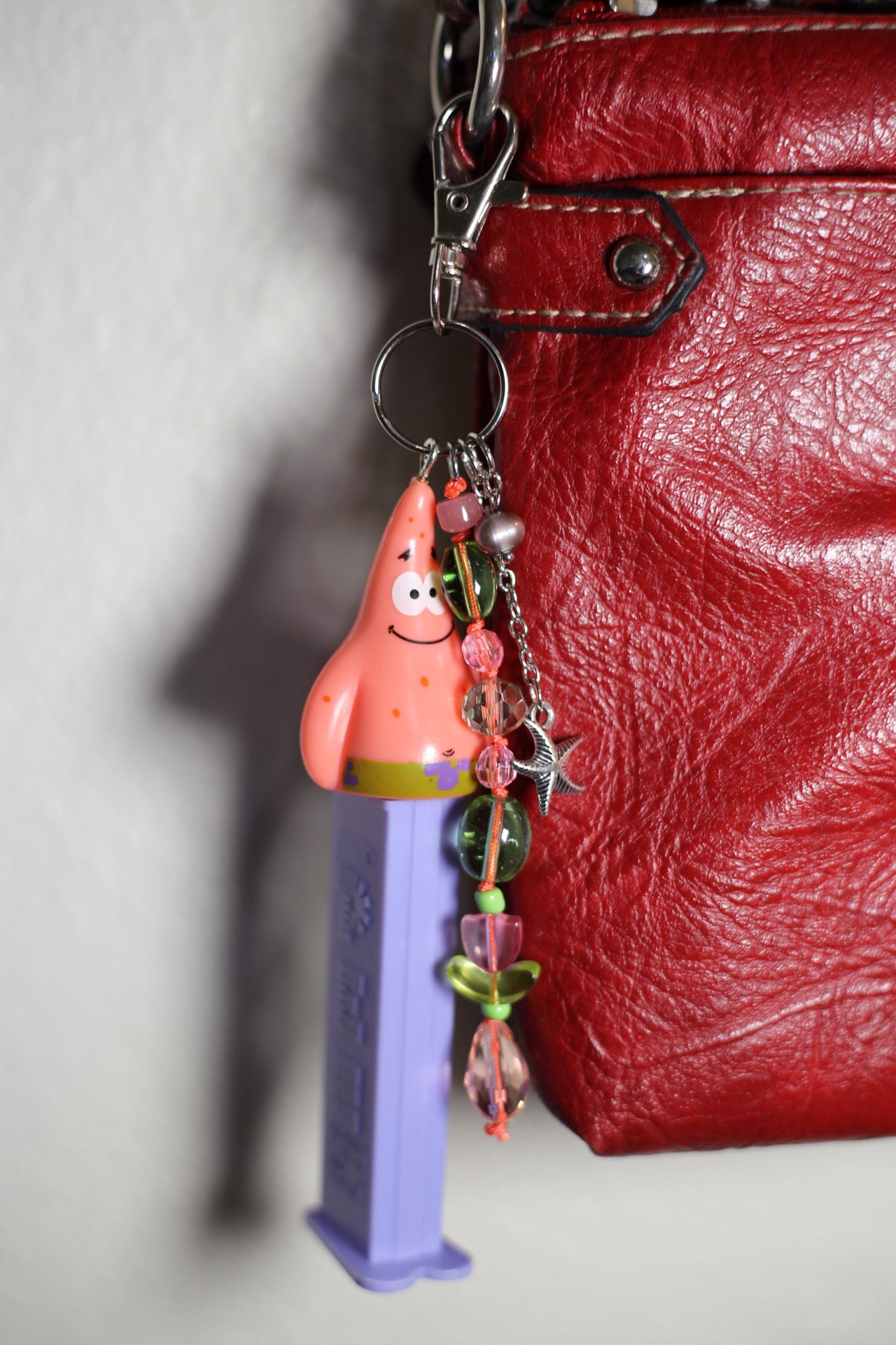Patrick Star Pez bag charm